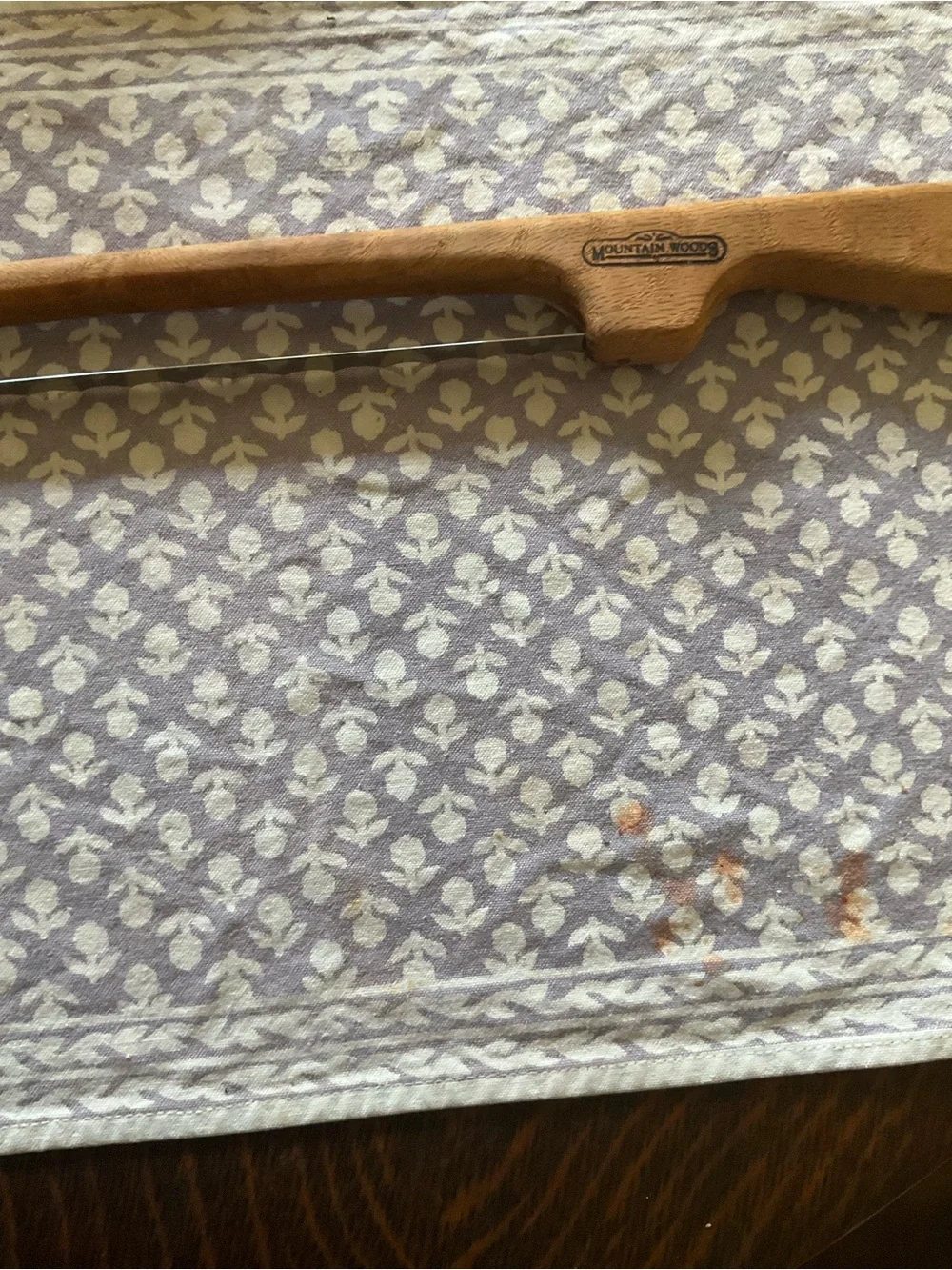 Mountain Woods Fiddle Bow Bread Knife